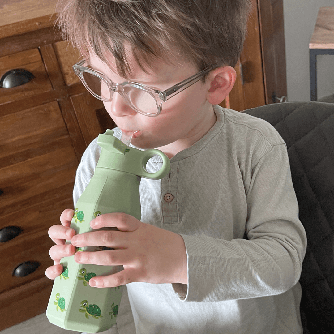 Mabebi drinkfles - schildpad - groen