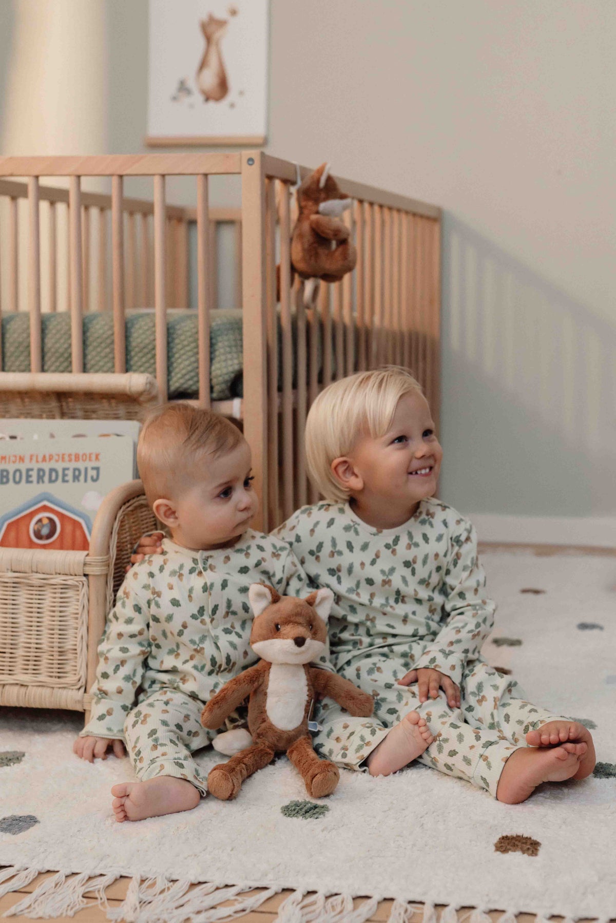 Little Dutch twee-delige pyjama Forest Leaves