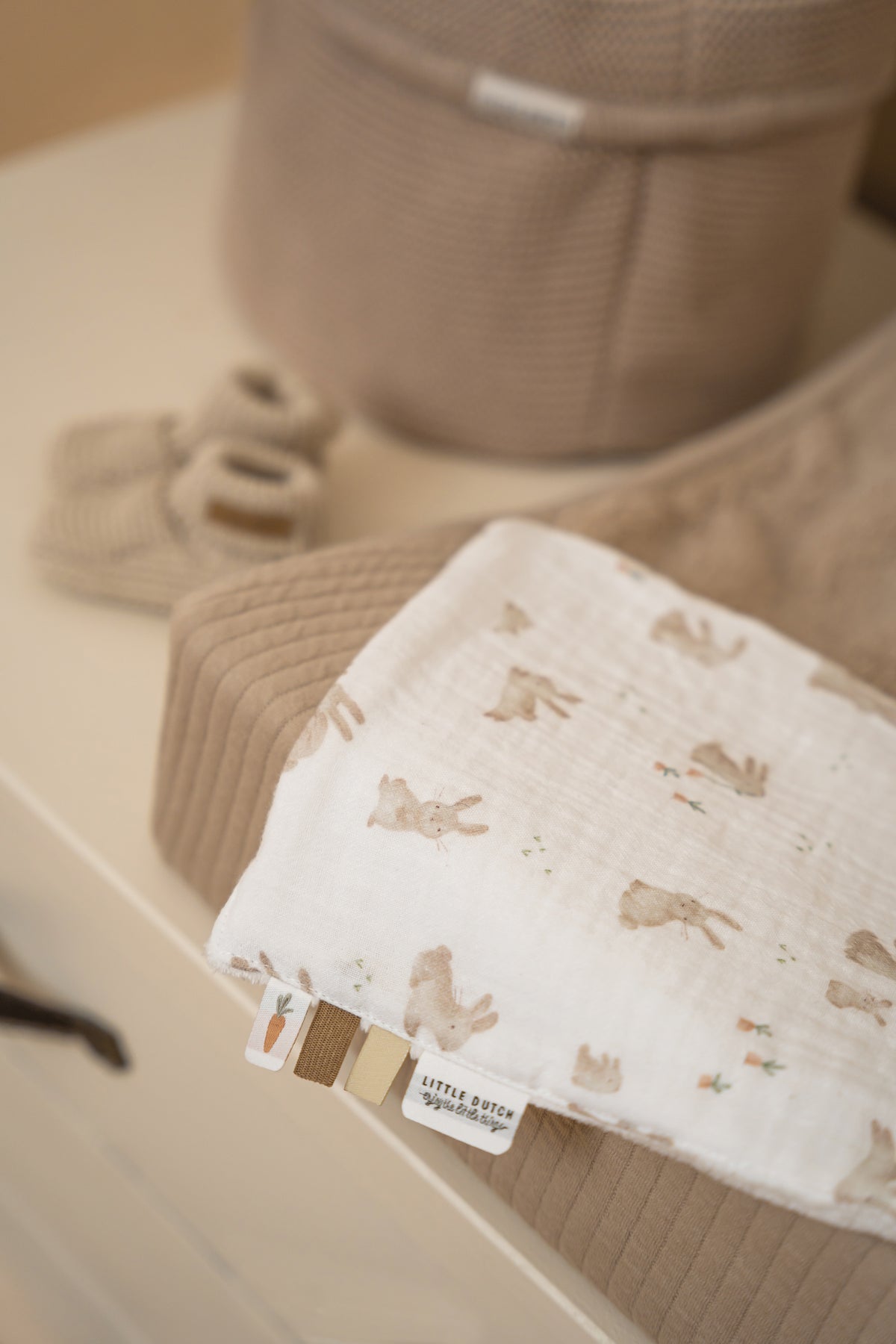 Little Dutch aankleedkussenhoes Pure Beige