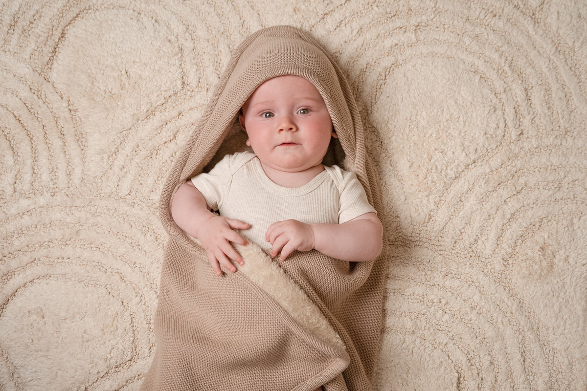 Little Dutch badcape Pure Beige 75x75cm