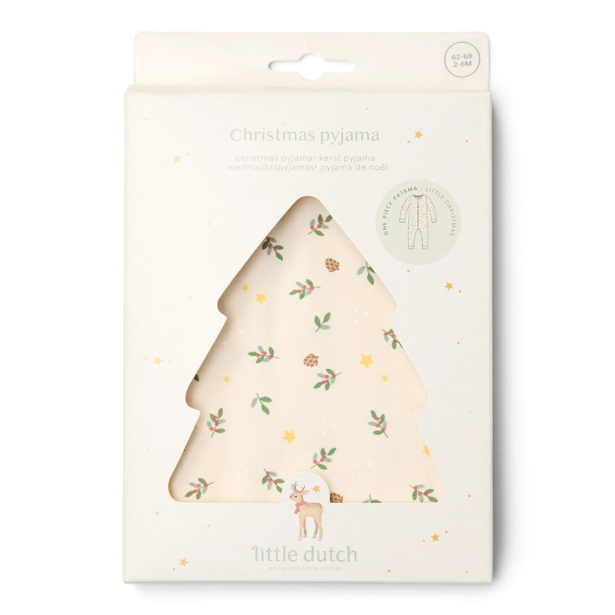 Kerstpyjama "Little Christmas" (eendelig)