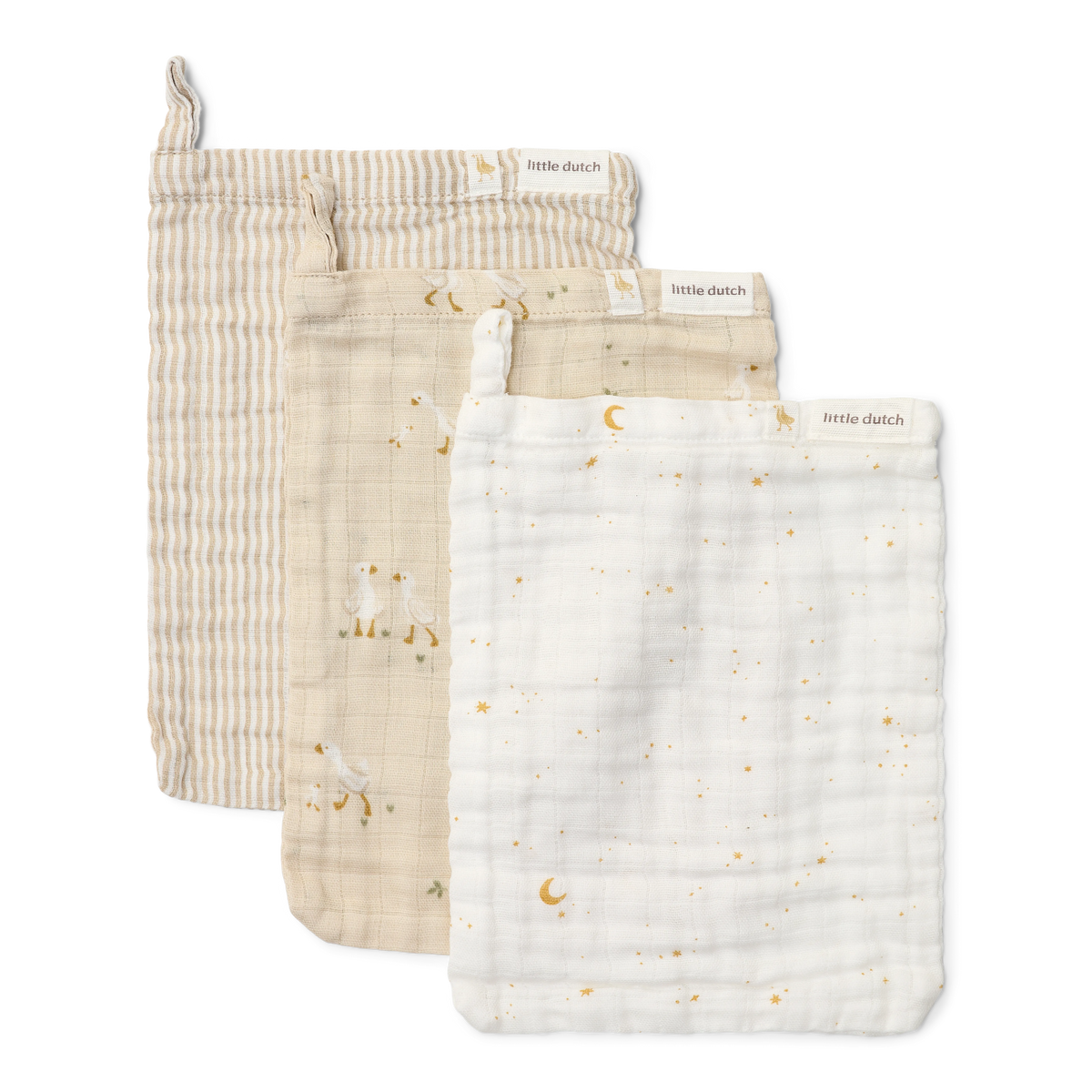 Washandjes "Little Goose" 3-delig