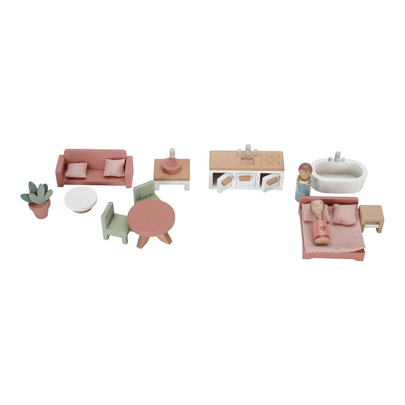 Little Dutch draagbaar houten poppenhuis