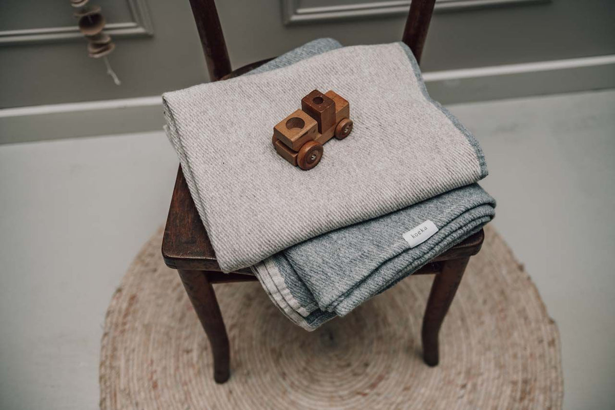 Koeka wiegdeken Soft Grey