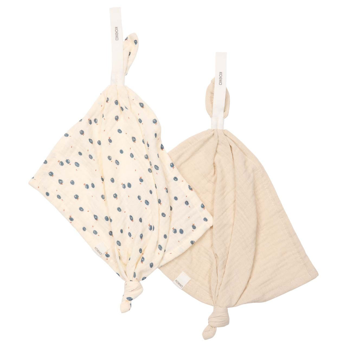 Koeka speendoekje 2-pack Lugo off white/ warm white