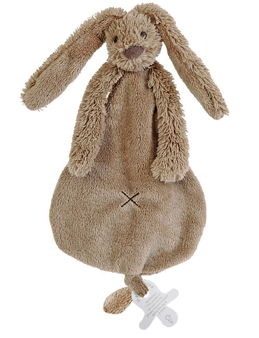 Happy Horse Rabbit Richie knuffel-(speen)doekje clay