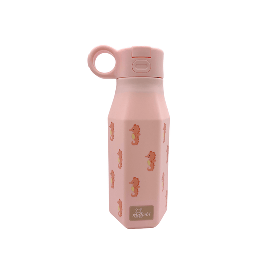 Mabebi drinkfles - zeepaard - roze