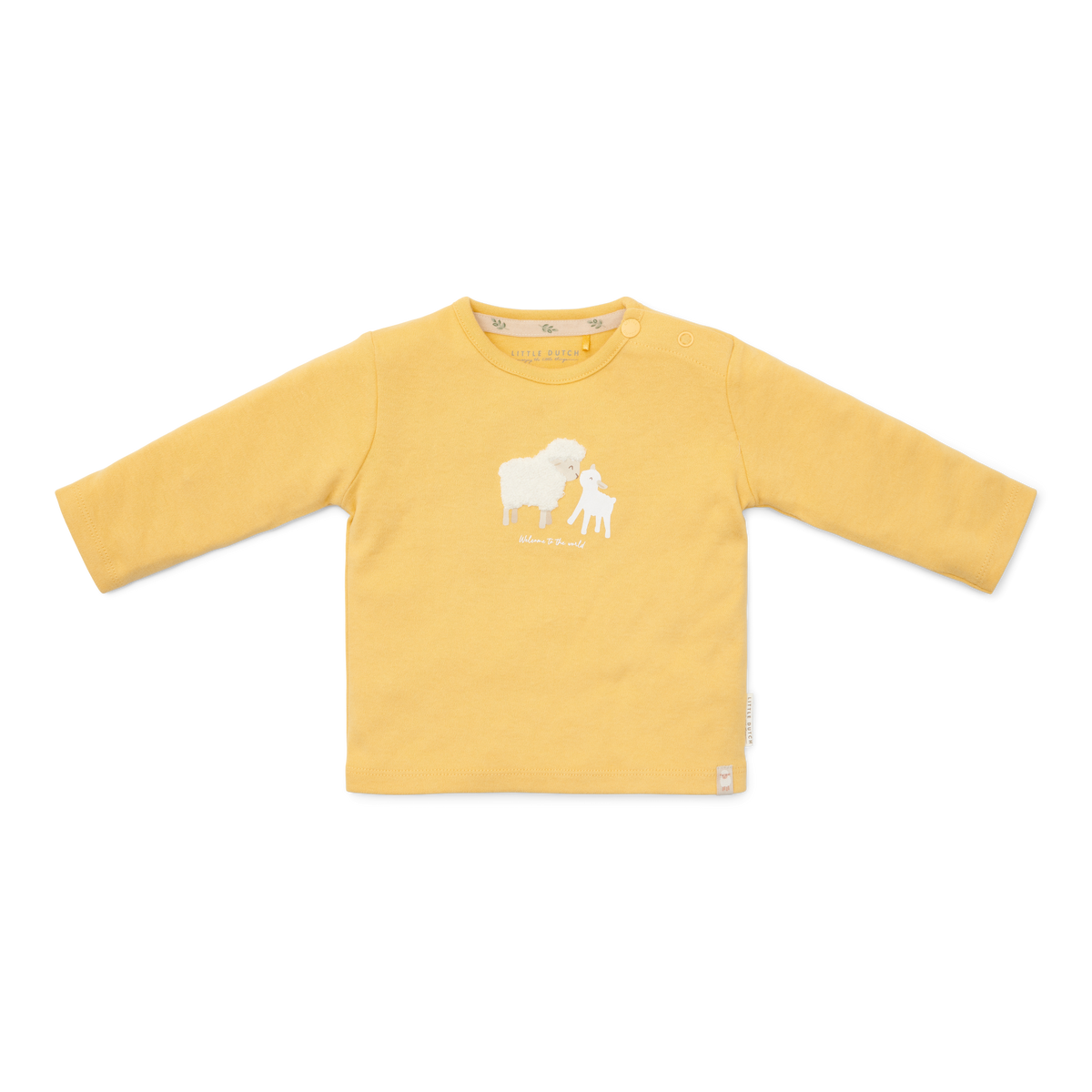 Little Dutch T-shirt lange mouw Warm Yellow