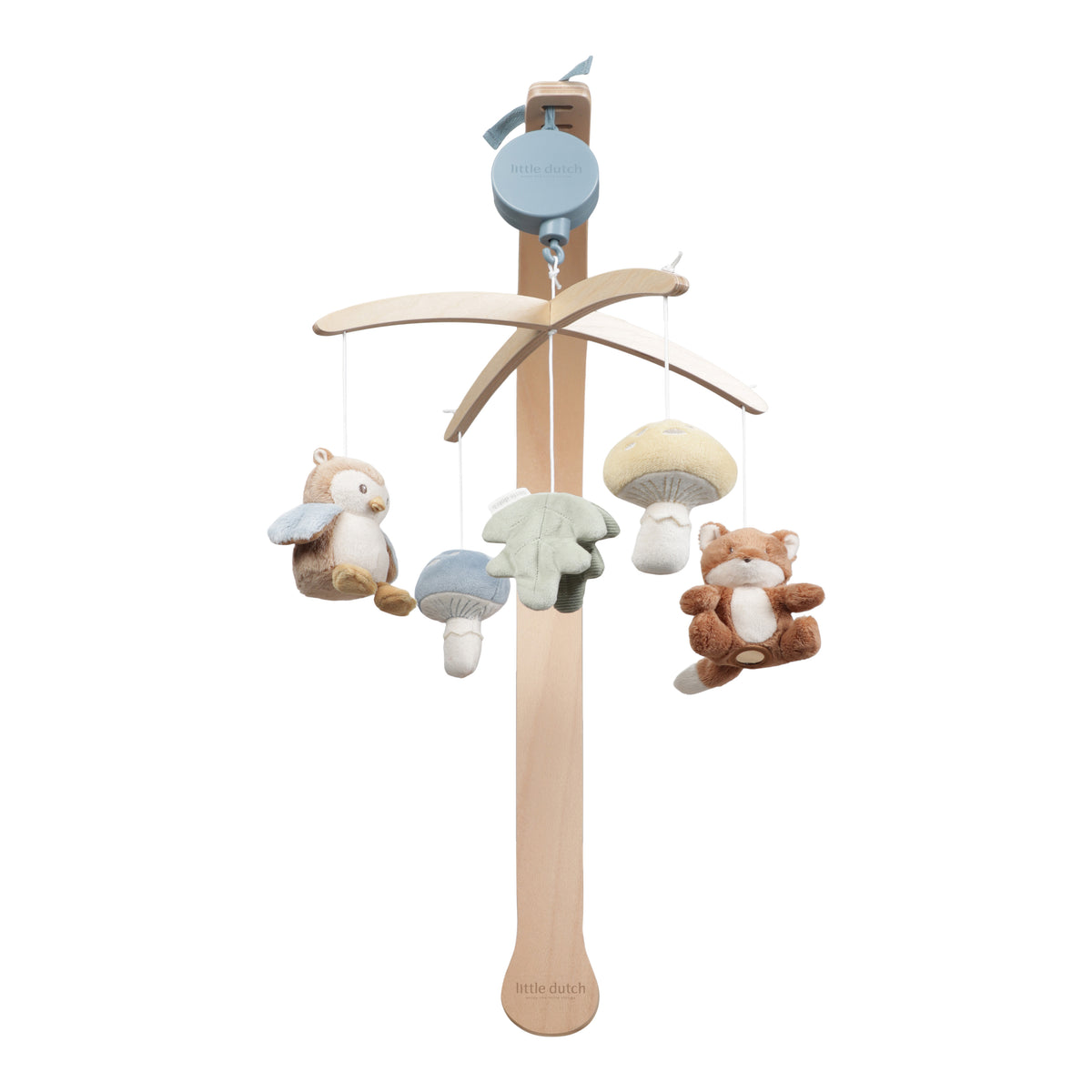 Houten muziekmobiel "Forest Friends"