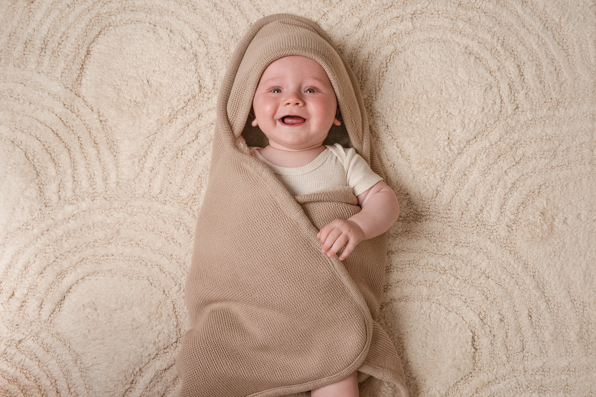 Little Dutch badcape Pure Beige 75x75cm