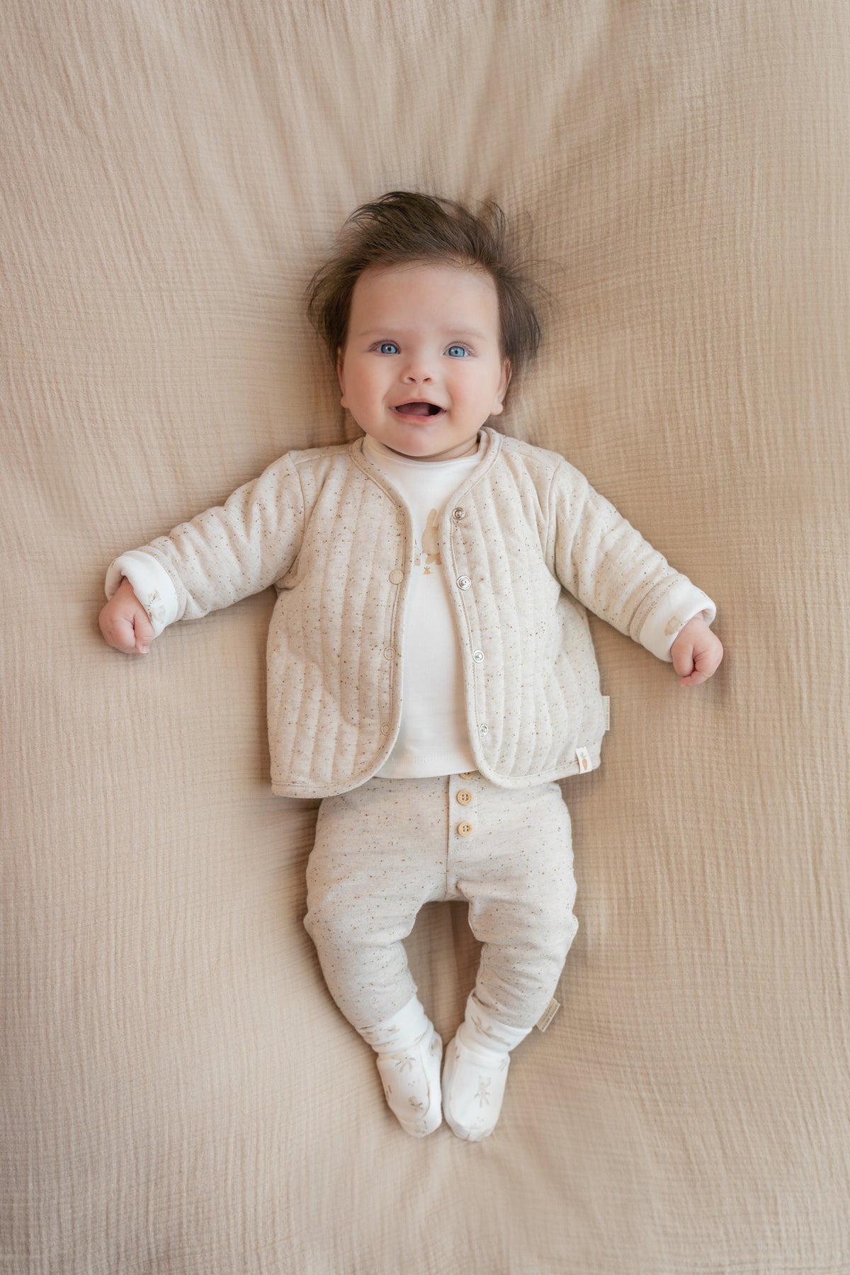 Little Dutch reversible babyjasje Baby Bunny/Nappy Sand