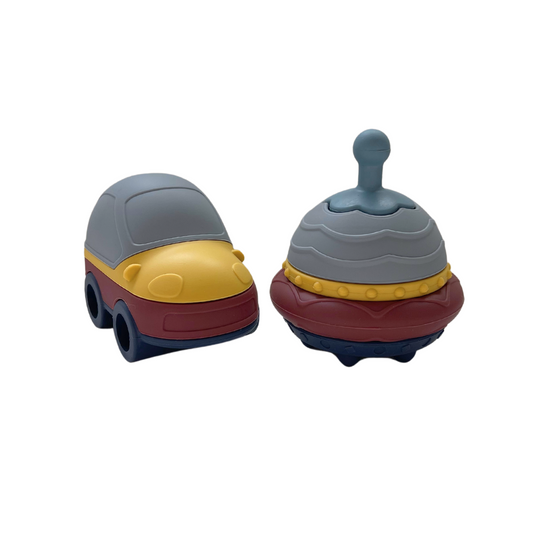 Mabebi speelset "ufo en auto" blauw