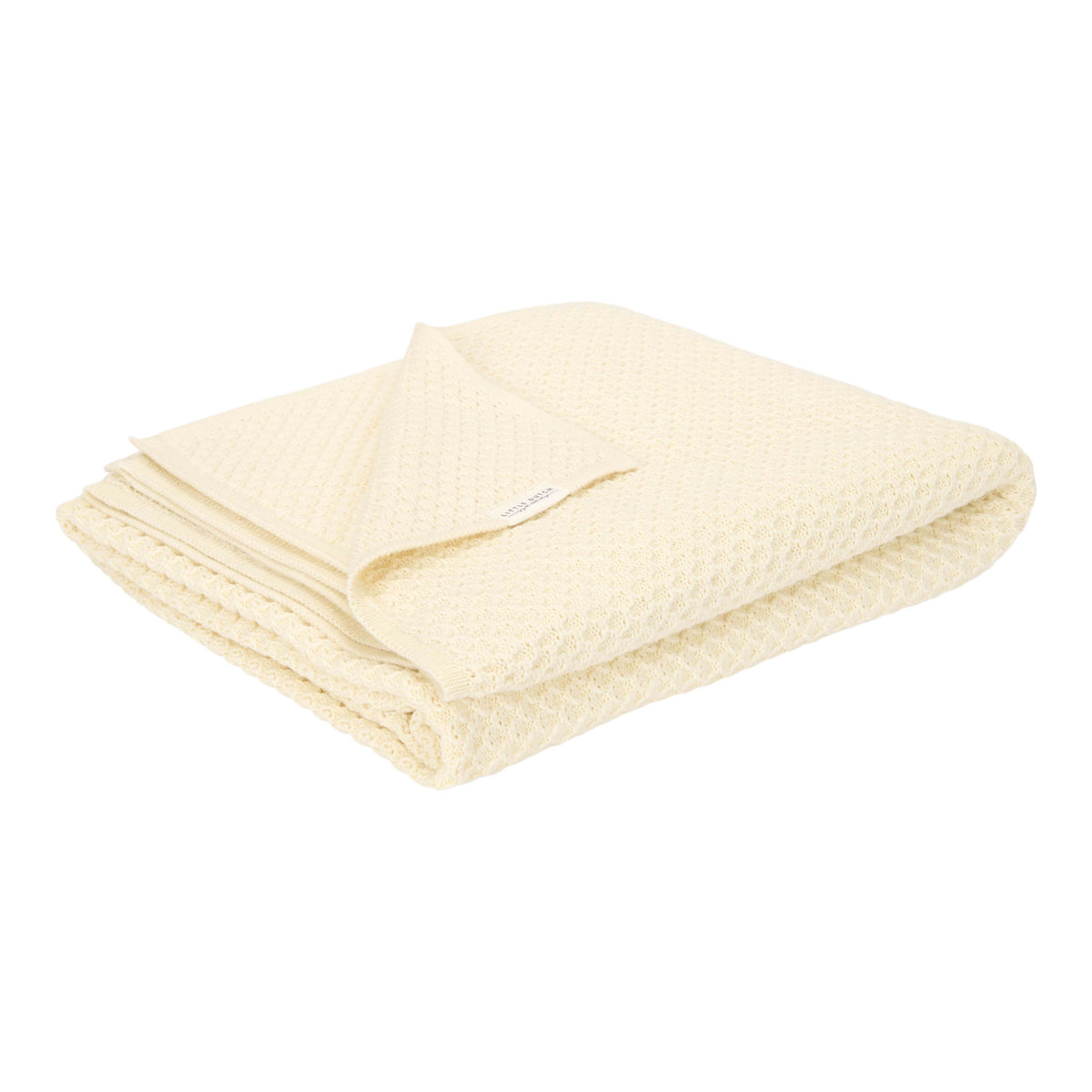 Little Dutch wiegdeken gebreid "Pure Soft White"