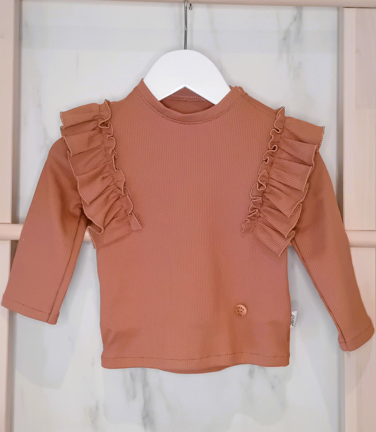 T-shirt ribjersey kleiroze