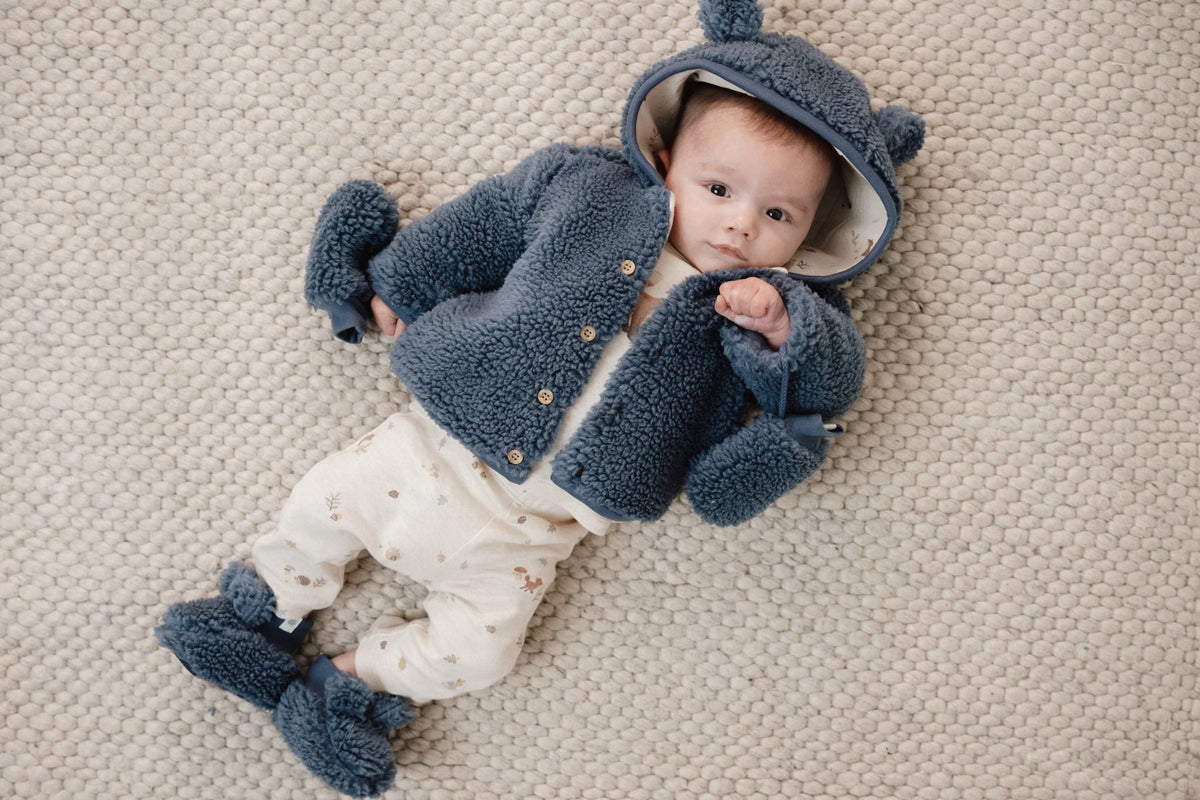 Teddy jasje blauw