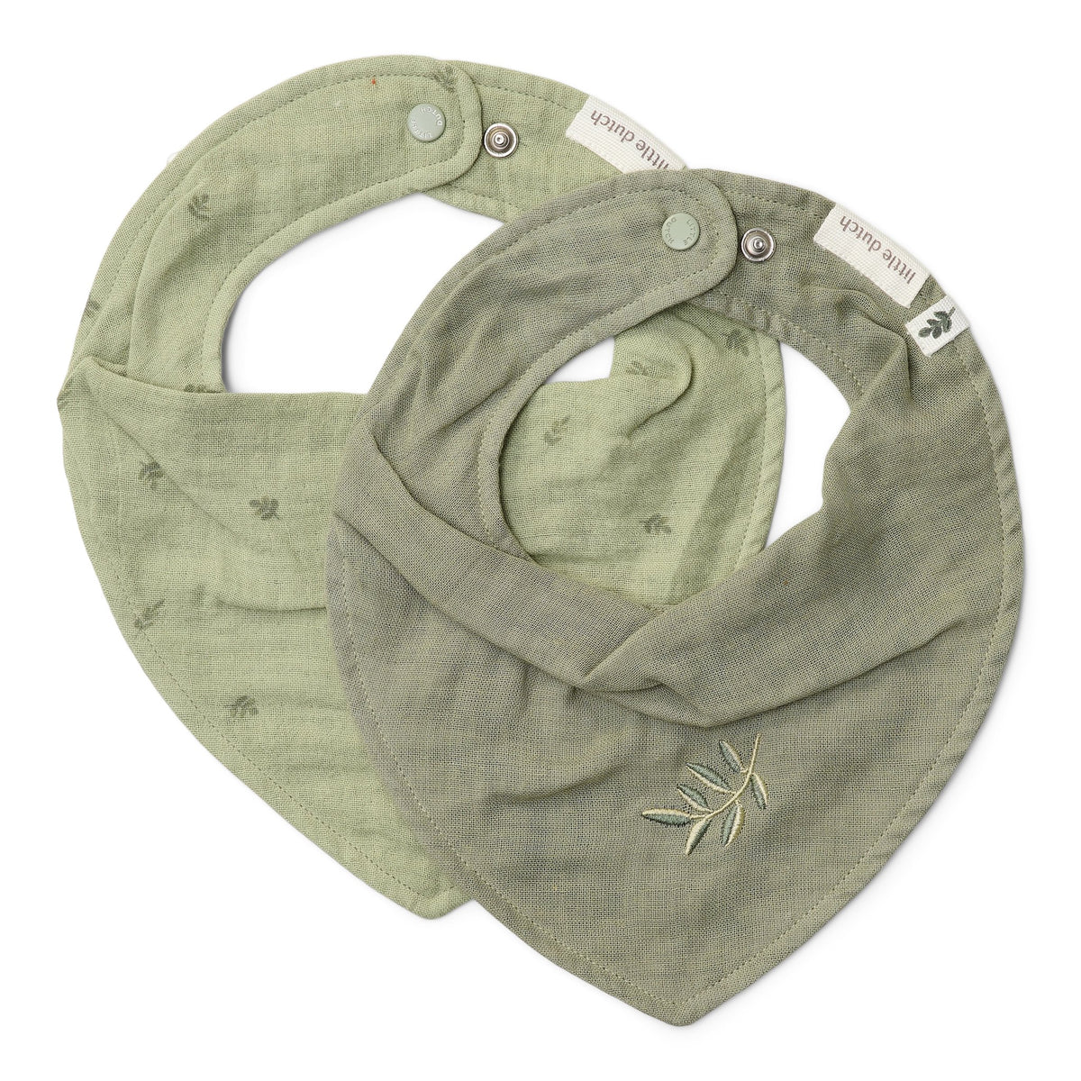 Bandana slab tweedelig groen "Pure Sage"