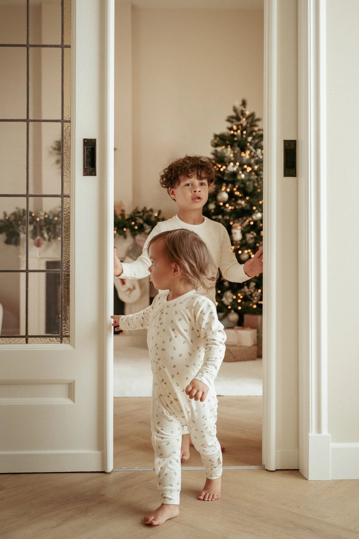Kerstpyjama "Little Christmas" (eendelig)