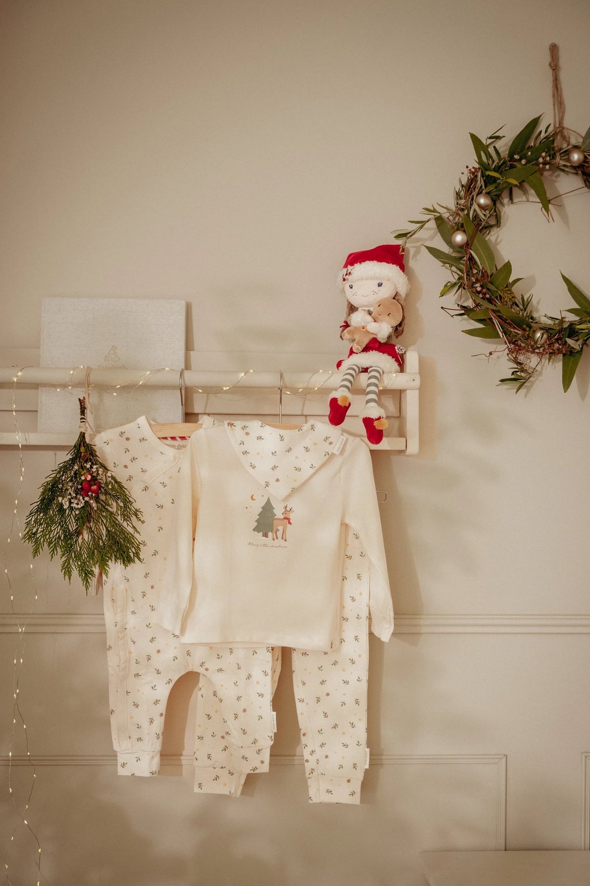 Kerstpyjama "Little Christmas" (eendelig)