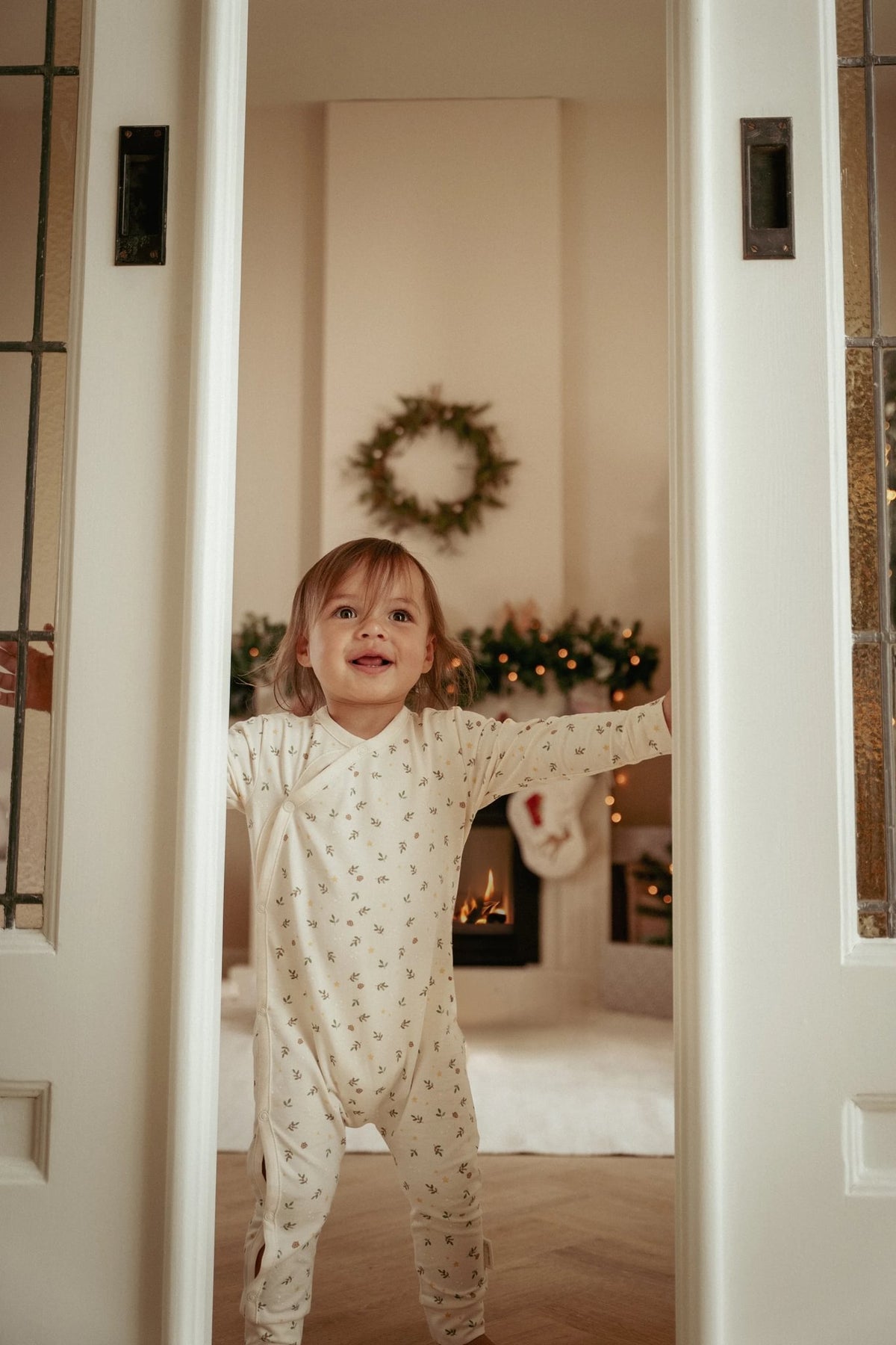 Kerstpyjama "Little Christmas" (eendelig)
