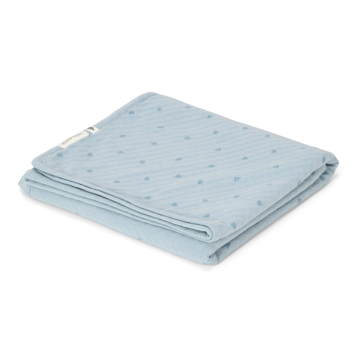 Wiegdeken blauw "Pure Denim Blue"