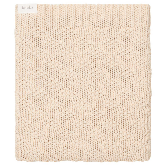 Koeka wiegdeken Braga warm white