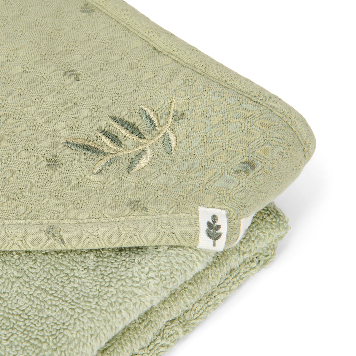 Badcape groen 75x75cm "Pure Sage"