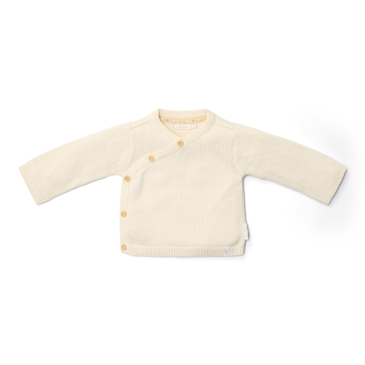 T-shirt overslag lange mouw beige Little Goose