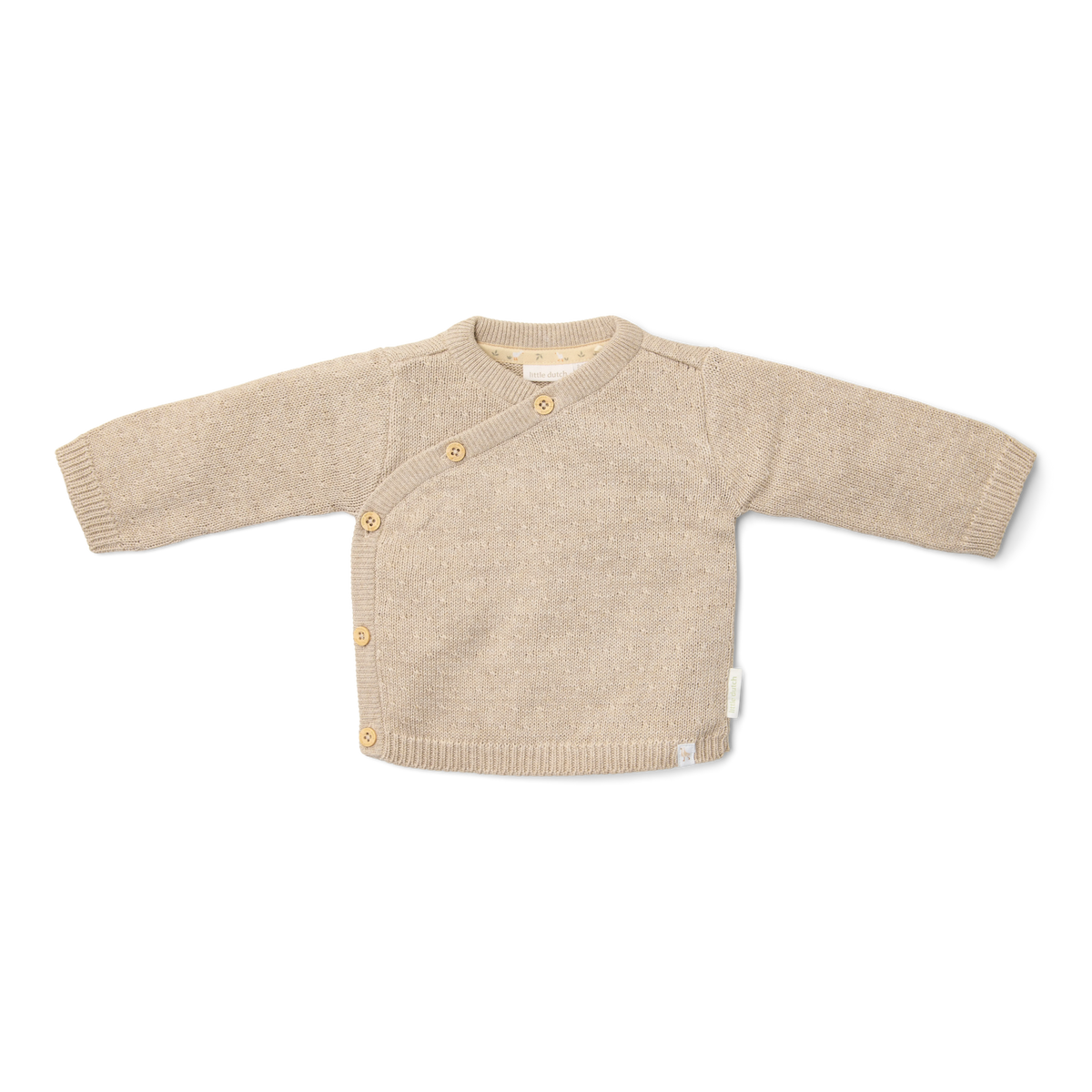 Gebreid vestje beige Little Goose
