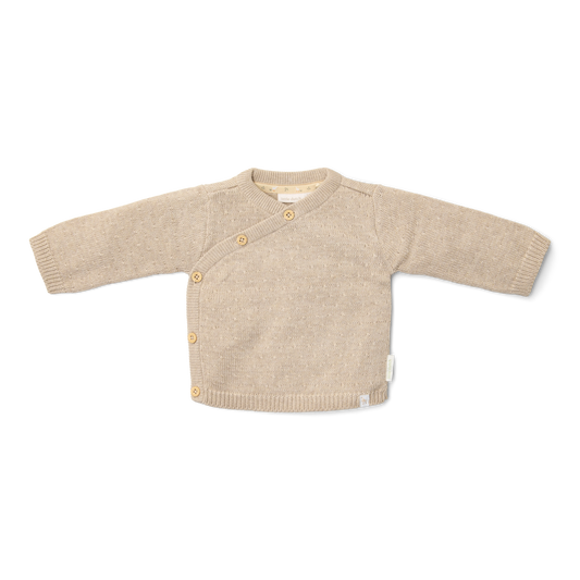 Gebreid vestje beige Little Goose