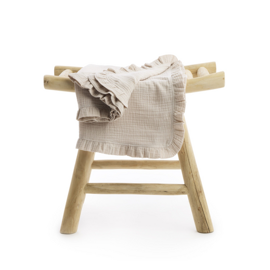 Living Nature deken Delphine Camel (beige)
