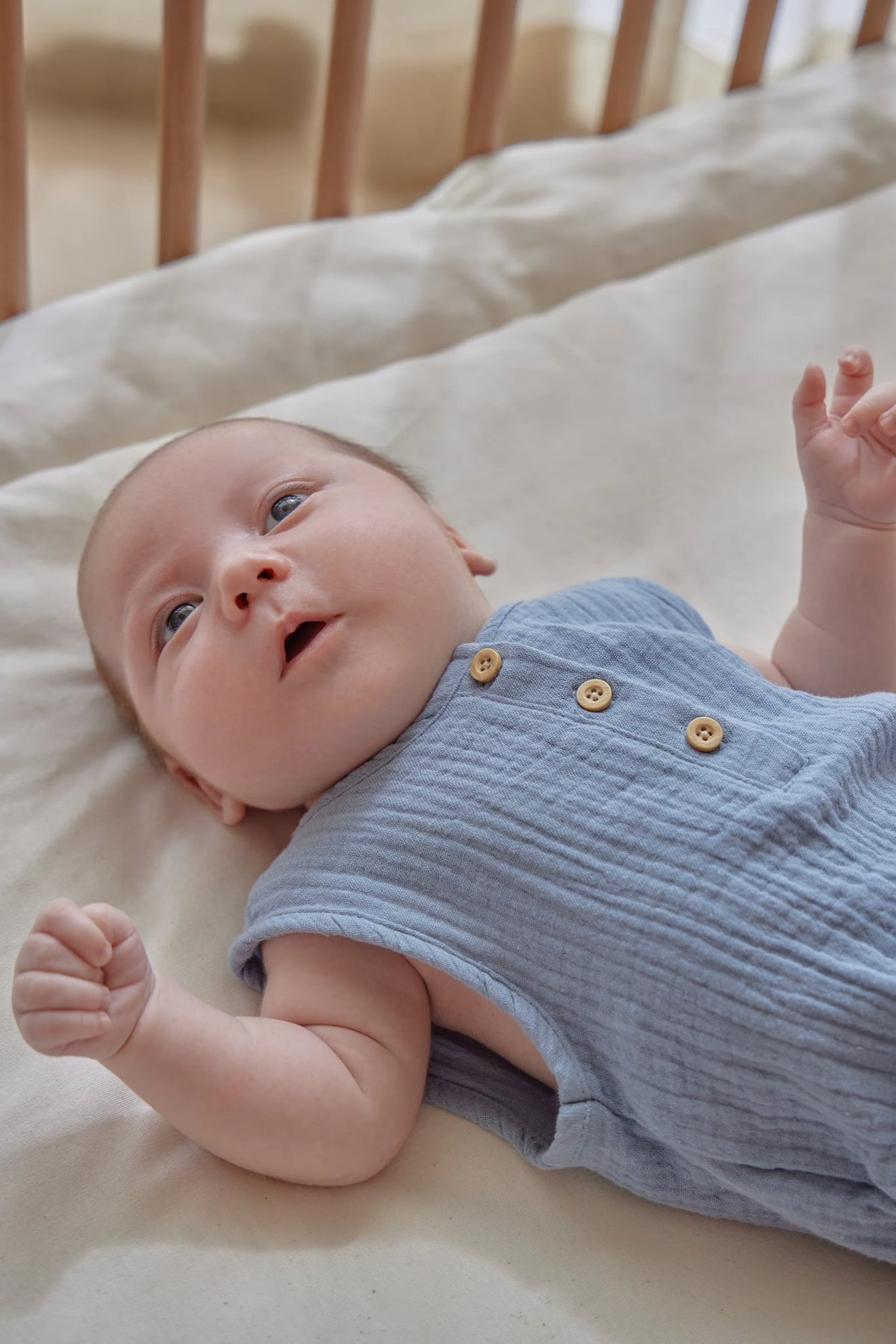 Romper mouwloos "Stone Blue"