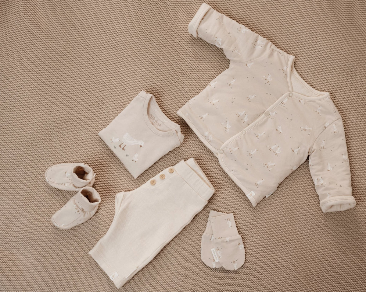 Broek beige Newborn Naturals Little Goose
