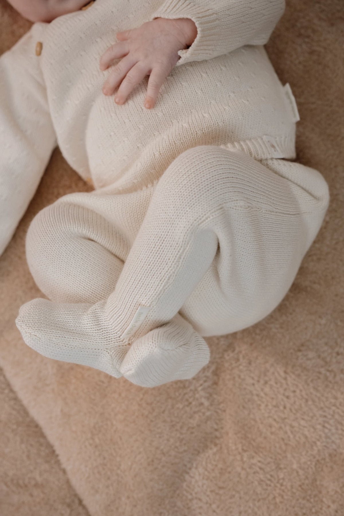 Gebreide broek wit Little Goose