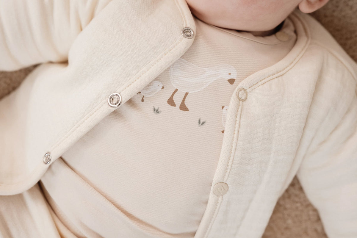 T-shirt lange mouw Sand Little Goose