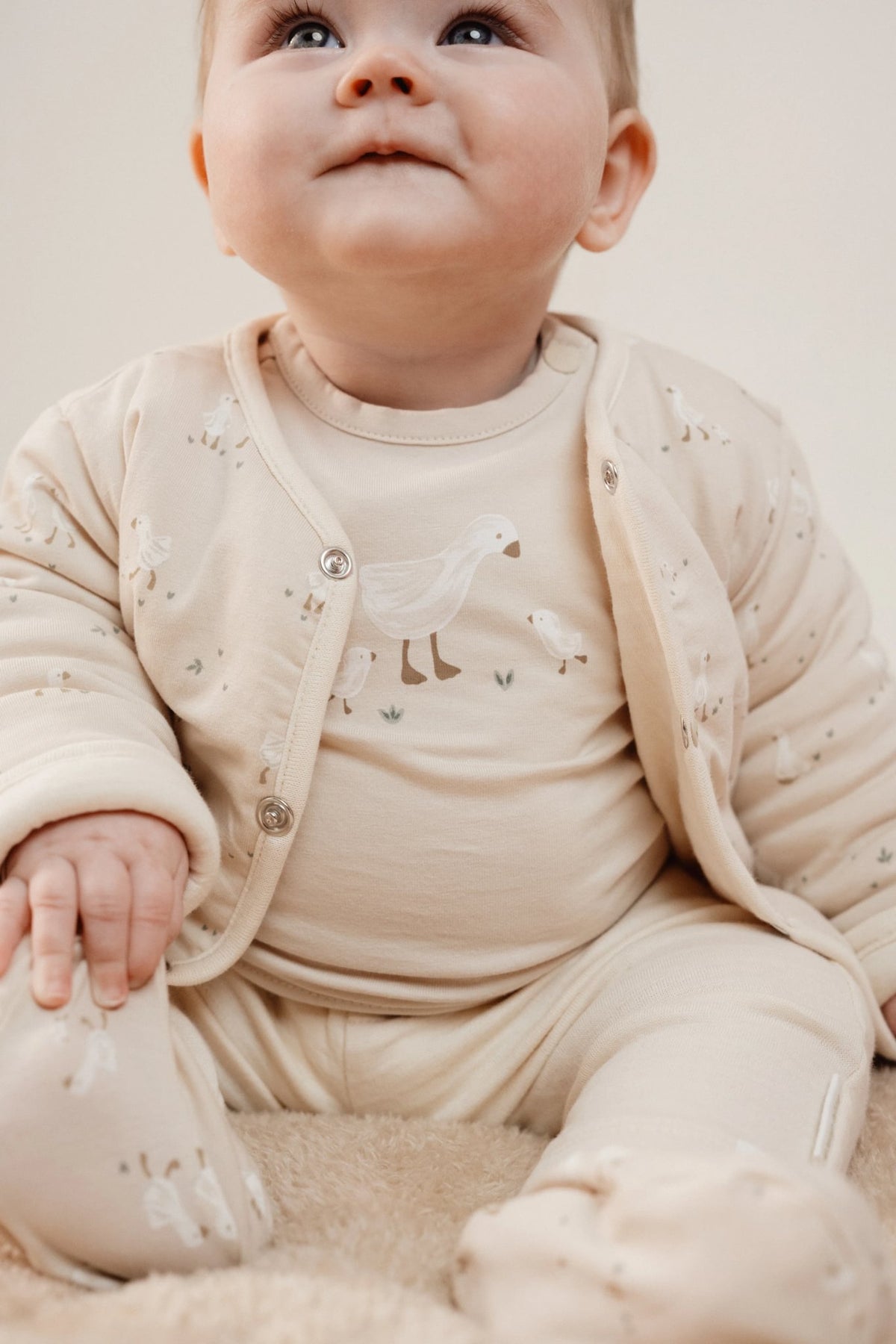 T-shirt lange mouw Sand Little Goose