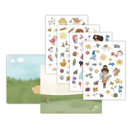 Little Dutch raamstickers Rosa & Friends