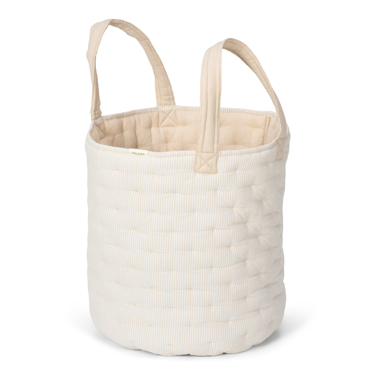 Opbergzak groot "Beige Stripe"