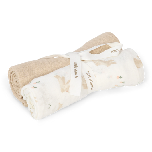 Tetradoek hydrofiel 70x70cm Baby Bunny