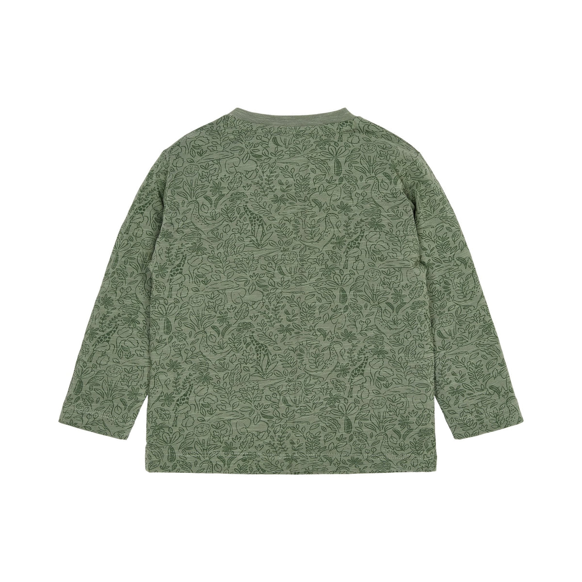 T-shirt lange mouw "Safari Dreams Green"
