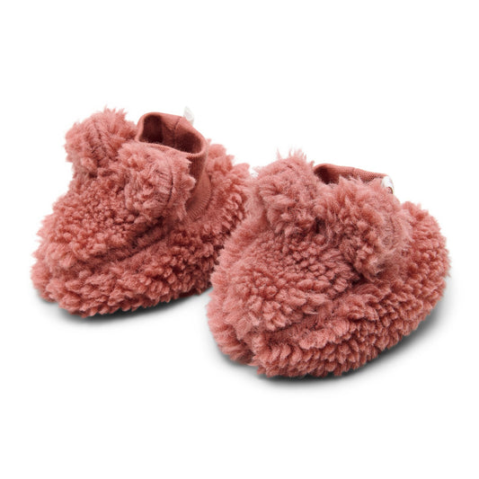 Teddy slofjes roze