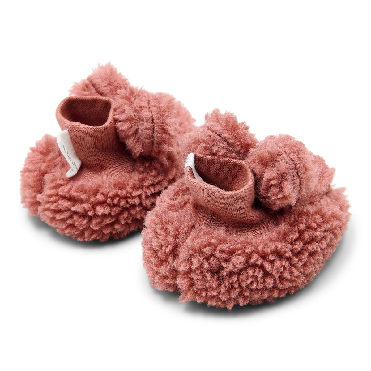 Teddy slofjes roze