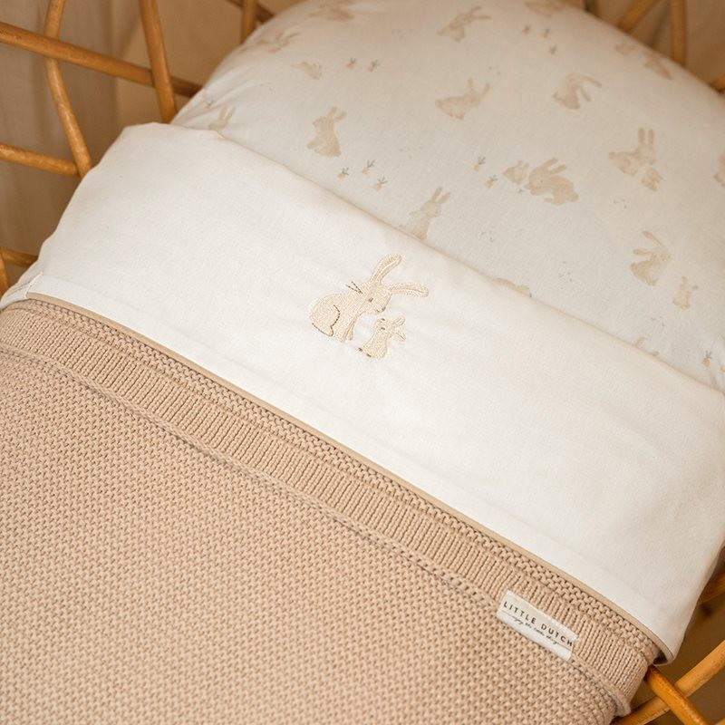 Little Dutch gebreid wiegdeken Beige